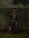 Mutedance 25 Autumn/Winter Waisted Swing Skirt Plant-dyed Highly Handcrafted MD-MD25FW88-purple (MD25FW86)